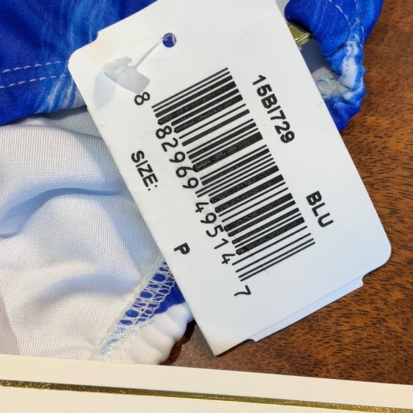 NWT $78 SHOSHANNA PETITE BAJA IKAT BLUE BOTTOM - Picture 8 of 9